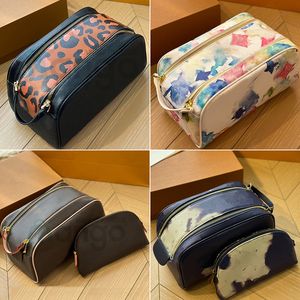 Lady Cosmetic Bags Fashion Makeup Bag Ttoiletry Bag Women Designers Toiletry Travel Pouch Ladies Purses High Quality Handbags 2pcs set