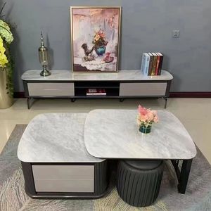 Simple and modern creative home living room coffee table with various styles supporting customization