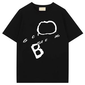 Herren-T-Shirts, Designer-Hemden, Herren-Designer-Hemd, Sommer, lässig, atmungsaktiv, reine Baumwolle, mit Buchstabendruck, für Herren, modisch, für Paare, gleiche Kleidung, SS