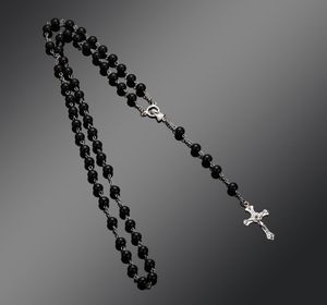 2020 New Fashion Handmade Round Glass Bead Catholic Rosary Quality Bead Necklace Beads Religious Pendants Necklace4578161