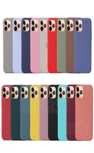 Fundas para iPhone 14 Pro Max 13 Mini 12 11 XS XR X 8 7 Plus SE Candy Color Ultra Slim Matte Frosted Soft TPU Gel Silicona Caucho Co1320126