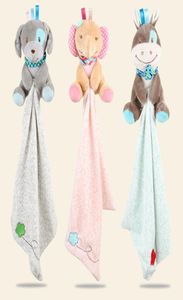 Baby rattles Baby toys Comforter Cute Cartoon Animal Soft Plush Rattle comfort towels dolls Multifunctional Baby Care2322129