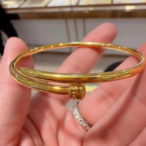 Designer parafuso pulseira pulseira unhas amor moda luxo jóias cuidador original na moda 18k diamante de ouro para mulheres homens pulseiras de prata jóias pulseira 3kem