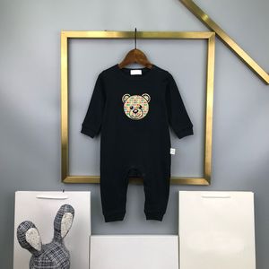 Designer Baby Rompers Clothing Set Pure Cotton Romper Nyfödda spädbarn Bodysuit Barn Luxury Onesies Jumpsuits Kids Cartoon Bear Clothes CHD2401033-6