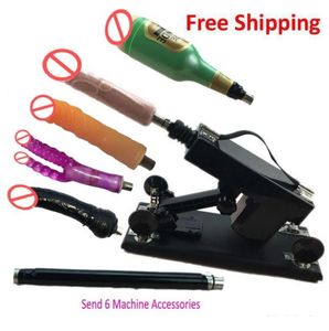 Luxury Automatic Sex Machine Gun Set for Men and Women Sex LOVE Machine with Male Masturbation Cup and Big Dildo 6PCS Useful Acces8430454