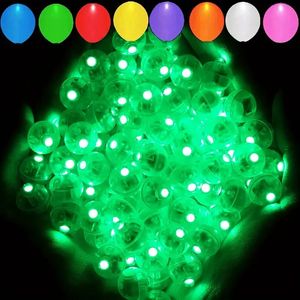 50pcs 7 Renk Balon Işıkları, Uzun Bekleme Zaman Mini Top Işığı, Parti Düğün Doğum Günü Festivali Yeni Yıl ve Noel Cadılar Bayramı Dekorasyonları İçin Yuvarlak Led Flaş Lambası