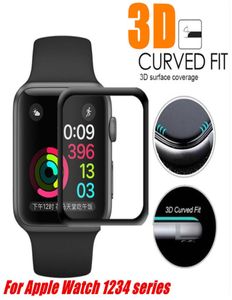 Filme protetor de tela 3d para apple watch 45mm 38mm 40mm 44mm 42mm 9h cobertura completa vidro temperado f iwatch série 7 6 4 3212671109