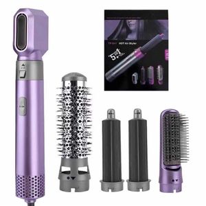 Elektryczne szczotkę do włosów 5-w-1 ogrzewany grzebień automatyczny Curling Iron Professional Rod Home Stylowe szczotkę na zestaw narzędzi Automatyczne ssanie do włosów grzebień kroplanie