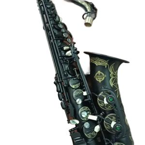 Melhor qualidade profissional novo suzuk saxofone alto e-flat música instrumento woodwide super fosco preto níquel sax presente com bocal