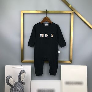 Overalls aus reiner Baumwolle für Neugeborene, luxuriöse langärmelige Kleidung für neugeborene Babys, Frühlingskinder-Strampler, klassischer Druck-Bodysuit, Kleidung CSD24010312-6