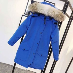 Womens down designer jacket woman Temperament women's down jacket fashion brand long coat large pocket fur collar warm top female winter large windproof clothes z6