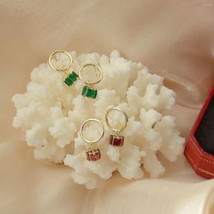 Серьги-гвоздики, дизайнерские модные корейские украшения, маленькие квадратные кристаллы для женщин, праздничные и вечерние повседневные изысканные элегантные серьги