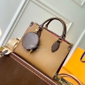 Tote Designer-Handtasche aus Leder mit 25-cm-Box, luxuriös, YL207, zarte Knockoff-Umhängetasche, echtes 10A-Verbundwerkstoff Tpxsx