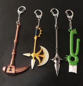 De sju dödliga synderna Axe Bottle Opener Keychain Nanatsu no Taizai Escanor Divine Ax Rhitta nyckelkedja för män smycken4414863