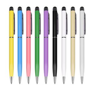 Yüksek Kalite 2 Arada 1 Ball Point Stylus Dokunmatik Kalem İPad Itouch İPhone 6 5 Cep Telefonu Mobil Tablet PC 500PCSLOT1420465