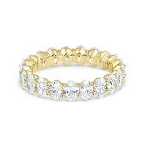 Halsband Eternity Band Woman 1CT 1.5CT 2CT 3CT Wedding Oval Cut Moissanite Diamond Engagement Ring in 14k Gold