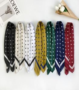 Scarves 7 Colors Fashion Women Polka Dot Square Silk Shawl Scarf Lady Print Soft Wraps Luxury Pashmina Bufandas Muslim Hijab 70704944065