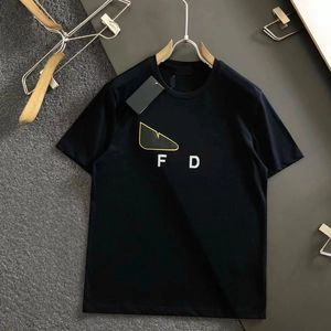 T-shirt firmata da uomo in cotone traspirante di lusso con scritte stampate moda casual girocollo pullover manica corta camicia in tinta unita coppia magliette di alta qualità