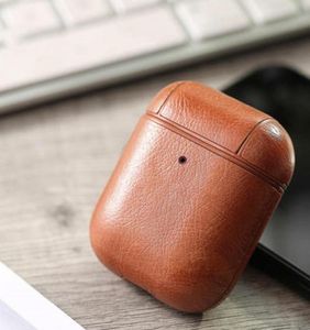 Luxury Leather Pouch For AirPods Bluetooth Wireless Earphone Case Cover For Air Pods Case Funda Cover Charging Box Cases98548272302543