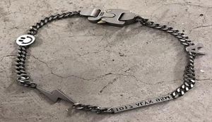 Alyx hjälte kedja halsband pärla alyx tillbehör titanium stål metall mode hip hop alyx halsband y01246040997