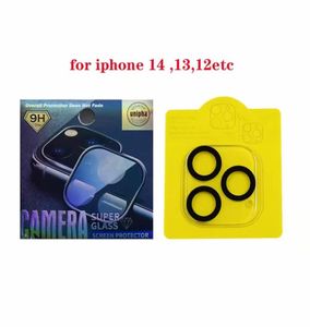 Tempered Glass Back Camera Lens Protector Screen Protectors Film for iPhone 14 13 12 Mini 11 Pro Max 3D Transparent ScratchResist4561215