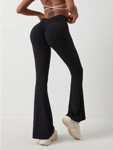 Active Pants Inlumine Sports FLAGE LEGGINGS Wome Bootcut Yoga Flare Leg Gym Fitness Dance Work Tight Casual High midje bred