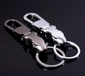 Zinclegering Auto KeyChain Nyckelhållare Keyring FOB Men Leopard Head Midje Hängande Charm Key Chain för FPACE XJ XE XF S14739028741280999