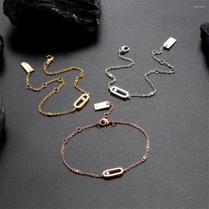 Charm Bracelets Classic 925 Sterling Silver Shiny Bracelet Necklace Sliding Trend Jewelry 1:1 Gift