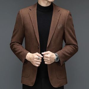 Mäns affärs italiensk stil casual koreansk version av allt mode flera stilar valfri värd Slim Blazer 240102