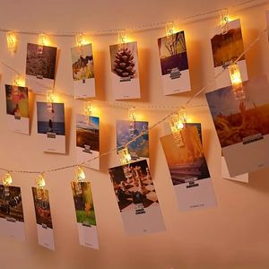 1 Stück 4,9 Fuß 10 LED-Foto-Clip-Lichterkette, Party, Geburtstag, Festival, dekorative Lichterkette, Wanddekorationslicht