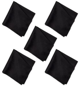 10st Black Glasses Cloth Microfiber Cleaner Cleaning Glasögon Lenskläder Eyewear Accessories7333332