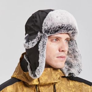 Berretti invernali da neve caldi per uomo donna pelliccia sintetica cappello da caccia trapper russo colbacco bomber cap paraorecchie sci copricapo da aviatore