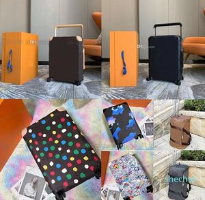 HorizonBoarding Rollgepäck brauner Koffer Spinner Travel Universal Wheel Herren Damen Trolley Case Box Duffel Cloud Star Designer Trunk Bag