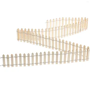 Garden Decorations 1Pc 100 X 5CM Miniature Fence Decorative Christmas Tree Wood Picket For Ornament (