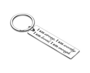 Inspirerande trosgåvor Keychain för kvinnor Män tonåring pojkar flickor själv till vän födelsedagsjubileumsexamen Keyring nyckelring4953618