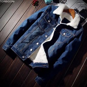 Jaquetas masculinas jaqueta jeans homens e casacos roupas de marca chaquetas hombre moda jeans inverno grosso quente masculino cowboy outwear xxl