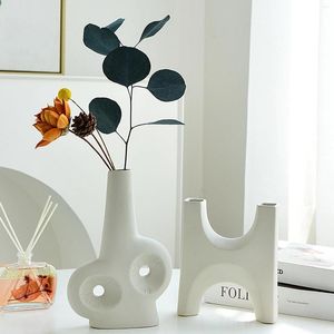 Vases Morandi Art Vase Ceramics Abstract And Simple Nordic Creative Style Living Room Flower Arrangement