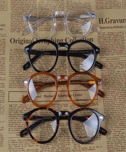 Miltzen Gözlük Çerçeve Açık lens Johnny Depp Gözlükleri Miyopya gözlükleri Retro Oculos de Grau Erkek ve Kadın Miyopya gözlükleri Frame5437409