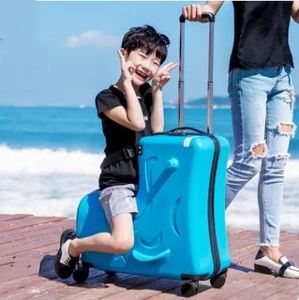 Sväskor Designer Fashion Cute Kids Trolley Sväskor på Whreels Childn Carry On Spinner Rolling Bagage Travel Student School Bag Free S