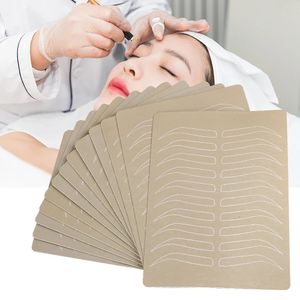 10 pz Microblading Sopracciglio Pratica Pelle Accessori per tatuaggi in silicone Gomma Principiante Make Up Trainning Pelle finta Principiante 240103