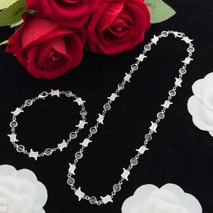 Simplicidade emenda pulseira de strass simples e elegante ouro estilo legal colar clavícula brincos de corrente para mulheres jóias festa presentes premium fornecimento