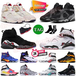 Heta 8s basketskor retors utomhus män Jordens Jordas Solefly Chrome Winterized Gunsmoke Playoff Alternativ Countdown Pack Aqua Black Womens Sneakers Storlek 36-47