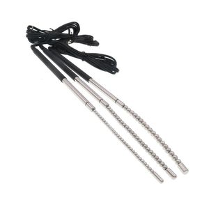 Electro Stimulation Penis Plug Dilator Enhancing Urethral Sound Estim Urethra Catheter Male Masturbator BDSM Play 240102