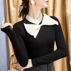 Women's T Shirts High Quality 2024 Tops Women Splice T-shirt Female Clothing Autumn Winter Sexy Crop Top Clothes Casual Fashon Blouses Y2k