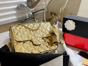 Mirror Calfskin Womens Star Coin Purse ryggsäckar Metallic Gold-Tone Metal Light Gold Ryggsäck Fashion Shoulder Bags