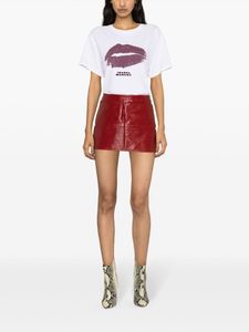 24SS Isabel Marant Designer Streetwear Sweatshirt Lip Printed Women Black White Outdoor T-shirt