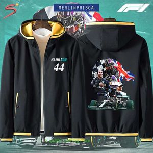 Racing Team Six Time Champion Xiao Hei Hamilton Peripheral Clothing 2021f1 Formula 1 Men's and Women's Jackets Fashionable Ne