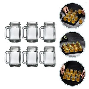 Bottles Mason Cup Jar Glasses Cups Jars Drinking Mini Cocktail Mugs Beer Mug Coffee Milk Water Bar Honey Handle Favor Shooter Food