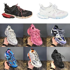 Toptan Lüks Eski Büyükbaba Track 3.0 Sıradan Ayakkabı Tripls S Graden ve Erkek Gri veya Beyaz Kraliyet Mavisi Shiragiku Kahverengi 17FW Spor Sneakers Spor Eğitmenleri Boyut 36-45