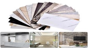 Wall Stickers Modern Thick Self Adhesive Tiles Floor Marble Bathroom Ground Wallpapers PVC Bedroom Furniture Sticker Room Decor5591671